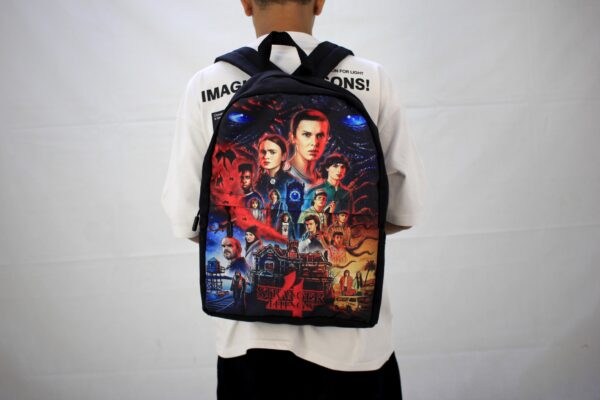Stranger Things Backpack   Laptop School Travel Backpack - Image 3