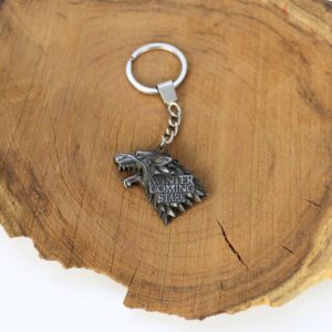 Game Of Thrones Stark Wolf Metal Keychain
