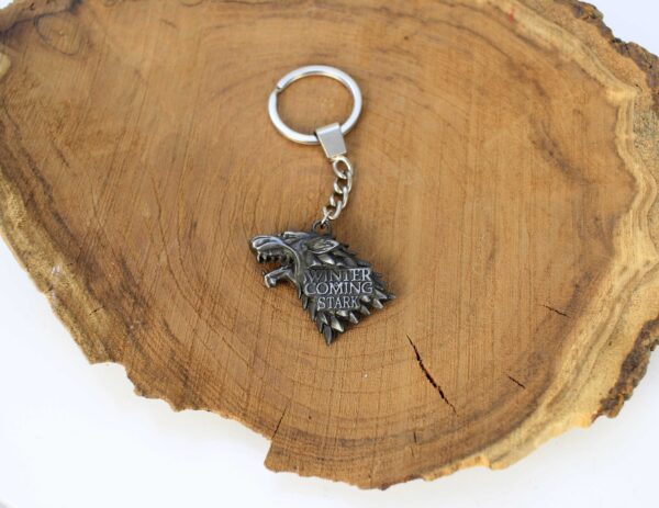 Game Of Thrones Stark Wolf Metal Keychain