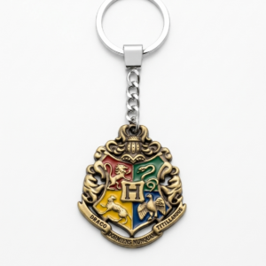 Harry Potter Hogwarts School Crest Metal Keychain